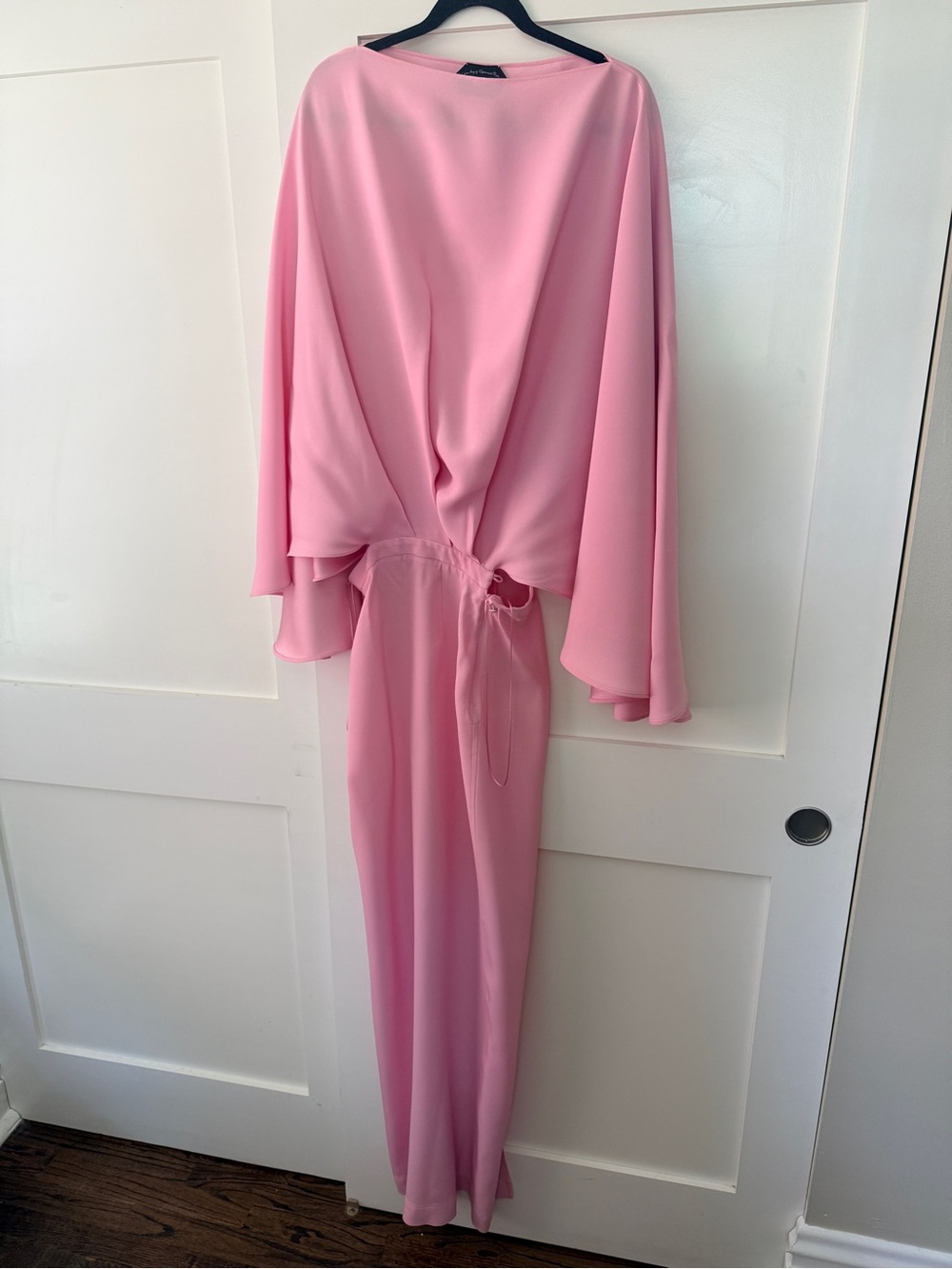 Pink Long-Sleeve Formal Eolia Gown Taller Marmo - Picture 4 of 9